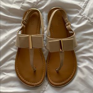 beige sandals